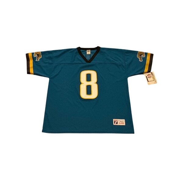 Vintage 90s Logo 7 Jacksonville Jaguars Mark Brunell #8 NFL Jersey Men's XL NWT - Picture 2 of 9